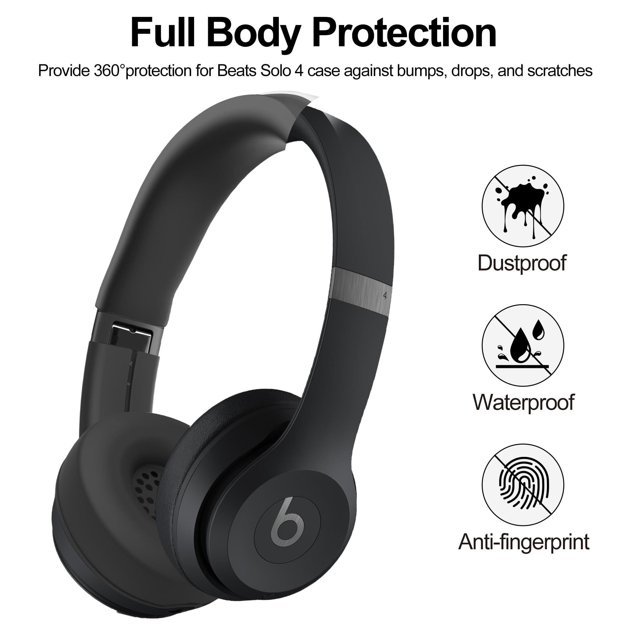 Beats ヘッドホン 白・ヘッドホンケース 黒 Amazon | Beats Studio 4/3/2ヘッドホン 対応 収納ケースポータブル